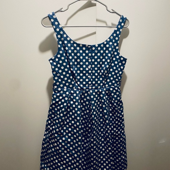 Fit and Flare Polka Dot Dress - Picture 2 of 5